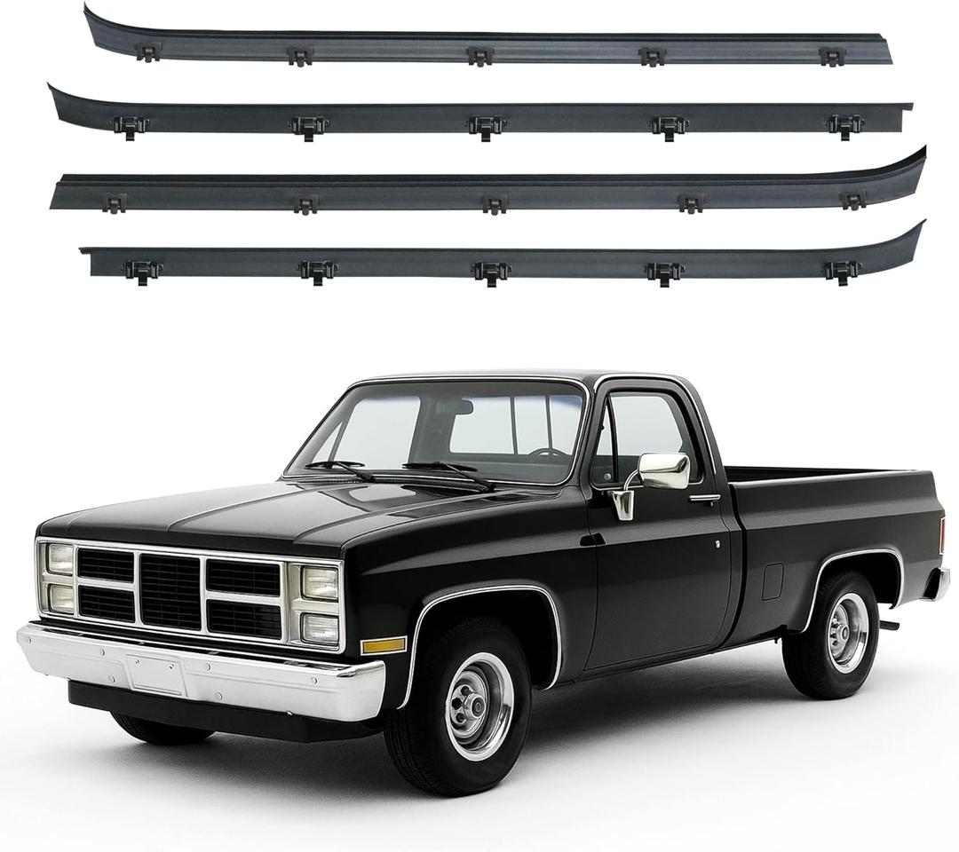 Car Window Weather Stripping Molding Trim Belt for GMC C1500 C2500 C3500 K1500 K2500 K3500 Jimmy Chevy C10 C20 C30 K10 K20 K30 Blazer Suburban V1500 R1500