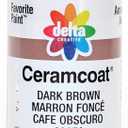 Delta Creative Ceramcoat Acrylic Paint in Assorted Colors (2 oz), 2053, Dark Brown (2 Fl Oz (Pack of 1))