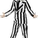 Morph Kids Black And White Striped Suit Costume Halloween Costume For Boys Halloween Costume (Small)