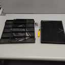 Letter Tray Paper Organizer 5-Tier Desk Organizer File Organizer Paper Holder with Handle, Metal Desktop Document Shelf Tray Office Classroom Organization - Black