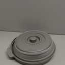 Microwave Splatter Cover with Plate Tray Set, BPA Free, 10.6 Inch Lid, Gray