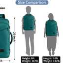 MATEIN Travel Backpack Large, Water Resistant Carry on Backpack for Travelling, Airline Approved Large Capacity Back Pack, Expandable Lightweight Overnight Daypack, Travel Gift, Peacock Blue (Blue)