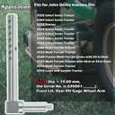 AM136328 Mower Deck Gage Wheel Arm 3/4 Dia. LH Front or RH Rear for John Deere X300 & X500 Series with 48 in & 54in Mower Deck, fits X300, X304, X310, X320, X500, X530, X534, X540 etc