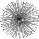 Modern Day Accents5167Pilluelo Urchin Small Silver SpherePilluelo Urchin Small Silver Sphere, Tabletop, Centerpiece, Filler, Round, Spikey, Spikes, Urchin, Sea, Iron, 6" x 6" x 6"SmallSilver