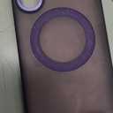 Compatible with Samsung Galaxy S24 Ultra Case with 360Rotatable Magnetic Ring Stand Compatible with Mag-Safe Military Protection Matte Translucent Phone Cases for S24 Ultra 6.8",Dark Purple