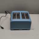 bella 4 Slice Toaster, 6 Setting Shade Control with Reheat & Cancel Buttons, Removable Crumb Tray, Anti Jam & Auto Shutoff, 900 Watt, Surf