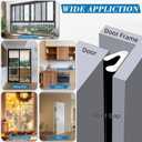 V-Shaped Thin Weather Stripping Door Seal, 33FT Small Draft Stopper for Doors, Foam Door Gap Filler, Insulation Winter, Soundproof,Noise-Reducing, Light-Blocking, Weatherproof Tape for Doors