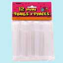 Unisex Adult Clear Mini Tongs Black Small