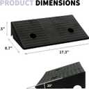 Driveway Ramps for The Curb Threshold Ramp 3.5 Inch Rise 2 Pack Shed Ramp for Low Cars Ramps for Lawn Mower to Shed 7000lbs Load Capacity