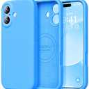 LOVE 3000 Designed for iPhone 17 Case, Premium Silicone [Compatible with Magsafe][Soft Anti-Scratch Microfiber Lining] Shockproof Protective Phone Case for Men Women 6.3", Blue
