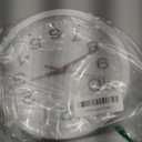 Wall Clock Silent Non-Ticking Modern Clock Battery Operated 8 Inch Small Classic Analog Decorative for Kitchen, Living Room, Office, Bedroom, Bathroom (White)