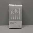 KINGSTONE 60 Piece Teardrop Silverware Set for 12, 18/10 Stainless Steel Flatware Set, Modern Design Cutlery Set for Home/Hotel/Wedding,Mirror Polished and Dishwasher Safe