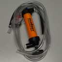 HORUSDY Multi-Use Siphon Transfer Pump Kit Hand Fuel Pumps for Gas Oil Water with Air Hose, Portable Manual Fuel Transfer Pump for Boat, Car, RV, Emergency, Lawn Mower Fluid Drainage