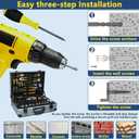 4 x 60PCS #8 Self-Drilling Drywall Anchors and Screws Kit, Heavy Duty Wall Anchors for Drywall, 30pcs 1/2 * 1-1/4 Anchors & 30pcs #8 * 1-3/8 Screws, Drywall Anchor Kit, 75LB Hanging and Mounting