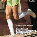 FuelMeFoot 6 Pairs Compression Socks for Women & Men 15-20mmHg Graduated Support Knee High Socks for Nurses, Travel, Athletic