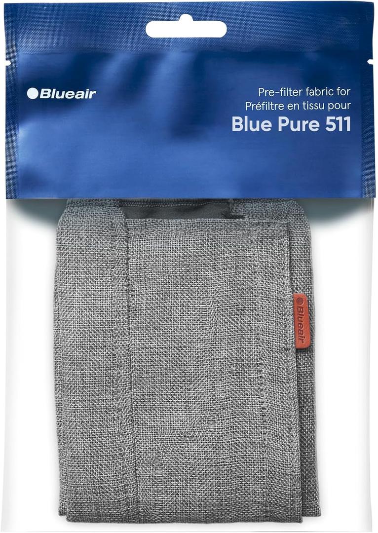 BLUEAIR Blue Pure 511 Genuine Pre-Filter, Fits Blue Pure 511 Air Purifier, Traps Pet Hair, Pollen, Dust, Vacuum Exterior, Washable Fabric, Arctic Trail (Small)