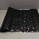 SONGZIMING Non-Slip Pebble Bathtub Mat Black 16 W x 35 L Inches (for Smooth/Non-Textured Tubs Only) Safe Shower Mat with Drain Holes, Suction Cups for Bathroom