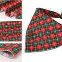 Lionet Paws Cotton Christmas Dog Bandanas,Red Green Grid Comfortable Dog Bandana Bibs Scarf Dogs Kerchief,Autumn Scarves for Small Medium Dogs Pets (Small (Pack of 1))