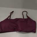 Comper Women's Sports Bras Wirefree Racerback Workout Bras Sexy Thin Straps Yoga Sport Bras with Removable Pads L