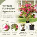 3FT Artificial Bougainvillea Tree, Faux Bougainvillea for Indoor Outdoor Decor, Lifelike Bougainvillea Artificial Flowers Plant for Outdoors, Front Porch, Entryway, Office & Living Room
