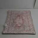 BESTSWEETIE 2x3 Area Rugs Machine Washable No Pile Non Slip Vintage Rugs for Living Room&Bedroom&Dinning Room Bohemian Distressed Carpet Indoor, Pink 13 x 116 In