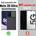 Nillkin Samsung Galaxy Note 20 Ultra Case, Slim Note 20 Ultra Protective Case with Slide Camera Cover Hard PC and TPU Ultra Thin Anti-Scratch Phone Case for Galaxy Note 20 Ultra 5g 6.9'' Black