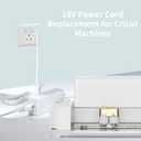 Replacement for Cricut Explore Air 2 Power Cord 18V White AC DC Power Adapter Compatible with Cricut Explore Air 2/Maker/Expression 2/Explore/Explore Air/Explore One