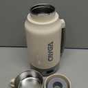 34 Oz/1000ml Travel Portable Tea Kettle with Temperature Control and LCD Display, 304 Stainless Steel Water Boiler Heating Mug (Power Cable Not Included)