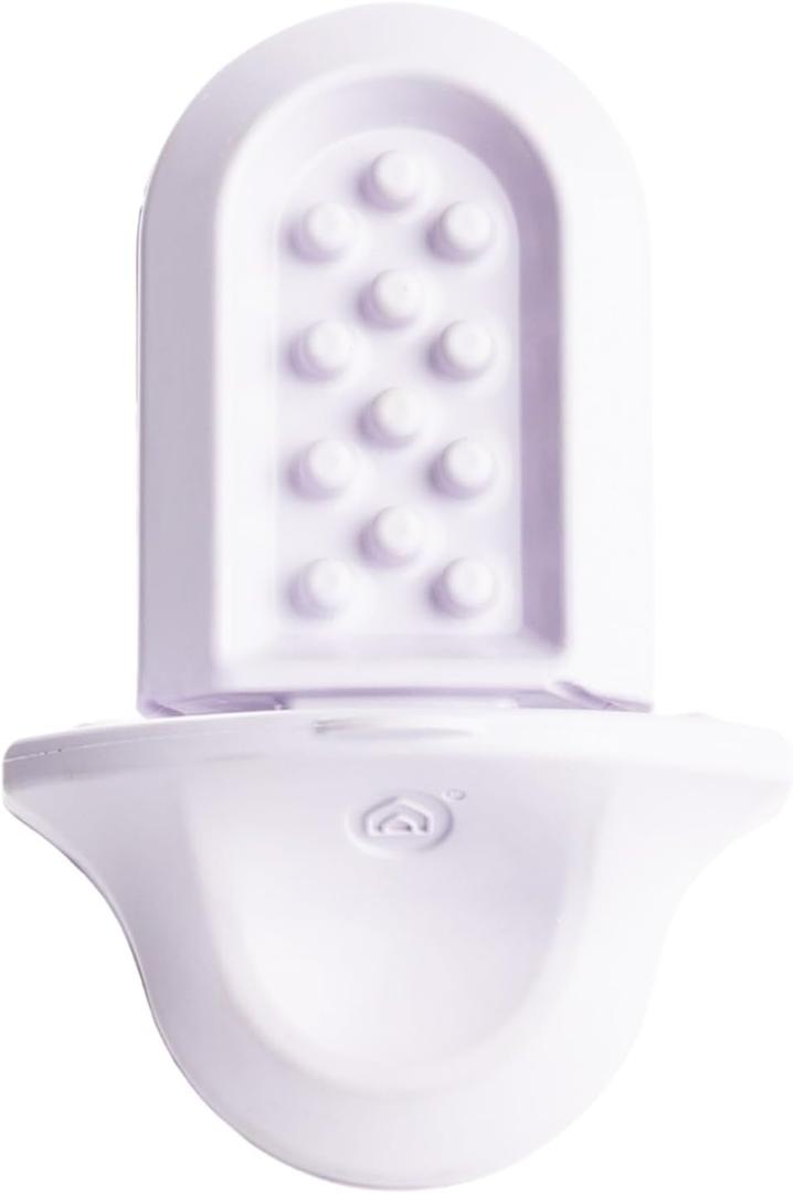 Diggs Groov Crate Training Aid for Puppies and Nervous Dogs  Calming Lick Mat for Crate Training & Separation  Puppy Enrichment Toy with Freezer Shell  BPA-Free  (Lilac)