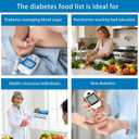 Diabetic Food List & Meal Planner 2 Pack Laminated Diabetes Charts with Glycemic Index, Carb & Calorie Guide for Type 1, Type 2, and Prediabetes Meal Planning
