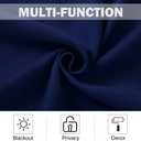 NICETOWN Royal Blue Blackout Kitchen Curtains - Energy Smart Blackout Grommet Curtain Panels for Bathroom/Loft Window/Living Room (42W by 36L 1.2 inches Header, Set of 2)