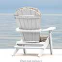 Outdoor All-Weather Patio Chair seat Cushion , Quick Drying Olefin Fabric - Adirondack Chair Cushion for Your Chair-Chair not Included (Beige Morning), 1 Count