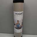 YOGATI Yoga Mat with Strap with Alignment Lines. Home Workout Mat for Women, Men and Kids. Thick Non Slip Yoga Mat for Pilates and Fitness. Brown, Pink and Purple Yoga Mats