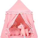 Kids Play Tent, Kids Castle with Carry Bag, Kids Playhouse for Kids Ages 3-8, Portable Children Game Tent, Toddler Tent for Kids Indoor/Outdoor (Pink)