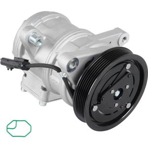 Air Conditioning Compressor and A/C Clutch for Jeep Grand Cherokee 4.0L 1999-2004, for Jeep Wrangler 4.0 1999 2000 2001 2002 2003 2004 2005 2006
