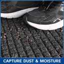 Durable Front Door Mat, 48" x 24" Heavy Duty Indoor Outdoor Doormat for Entryway, Non-Slip Rubber Backing, Stain and Fade Resistant Commercial Floor Mat for Home Office Entry