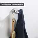 Towel Hooks for Bathrooms,Polished Chrome Towel Hook for Kitchen Bathroom,SUS304 Stainless Steel Coat Hook,Heavy Duty Double Towels Holder Hooks for Hanging Towels,Coats,Clothes,Wall Mount,2 Pack