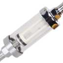 Universal Fuel Pump Filter, CarBole 9748 Universal 3/8" Inlet/Outlet Fuel Filter Clear View - Glass