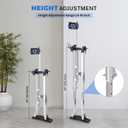 Drywall Stilts, 24''-40'' Drywall Stilts for Adults Adjustable Heights Aluminum Work Stilt for Sheetrock Drop Ceiling, Painting Painter Pruning Branches or Cleaning