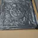 WOWSTAR 24-Pack 24"x24" Drop Ceiling Tiles, Waterproof Glue Up Vintage Style 3D Ceiling Tiles, Black, Wall Art