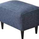 CRFATOP Ottoman Chair Cover Large Ottoman Chair Slipcovers Solid Rectangle Storage Stool Cover Stretch Footstool Footrest Sofa Slipcovers with Elastic Bottom,50