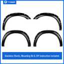 Tyger Auto Fender Flare Compatible with 2019-2026 Ram 2500 3500, Smooth Textured Black Paintable Bolt-Riveted Style 4pc | TG-FF8D4418