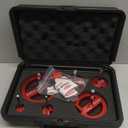 6-Pcs PVC Pipe Reamer Set with 2 Carbide Square Cutting Blades Sizes: , 3/4, 1, 1-1/2, 2, 3, 4 Aluminum Cutting Head For PVC, CPVC, or ABS Piping (Red)