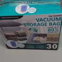 Cozy Essential Travel Vacuum Storage Bags with Rechargeable Cordless Electric Pump, Space Saver Bags for Luggage, Suitcase, Carry-On, for Clothes, Blankets, Comforters, Pillows, 30 Combo