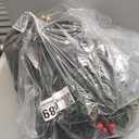 2FT Mini Christmas Tree with Lights Artificial Tabletop Xmas Tree with 26pcs DIY Decors Star Treetop Bows Berries Glitter Balls Pine Cones Wood Base with Burlap DIY Indoor Decor for Holiday