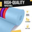 Crown Display Light Blue Kraft Paper Roll 36" X 1320" (110' Ft) - Perfect for Wrapping, Shipping, Packing, and Crafts
