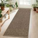 BEQHAUSE Hallway Runner Rugs 2x6, Hallway Rug Non-Slip Washable(Rolled-Up NO Creases), Runner Rug Absorbent Stain Resistant Hall Rug Carpet Runner, Entryway Rugs Floor Mat Laundry Room Rugs, Taupe