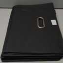 STOREONE Fabric Storage Cube Bins Foldable Organizer Container Collapsible Basket with Lids and Metal Handles, for Home, Bedroom, Closet (Black, 3 Pcs)