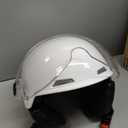 Motorcycle Helmet DOT Certified, German Style Half Helmet Electric Bike Scooter with Windshield Glasses Cool Retro Helmet for Men and Women (Medium)