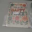 Funnysign Garden Gifts This Is My Happy Place Vintage Tin Sign for Home Garden Patio Yard Decor 8 X 12 Inch(3981)